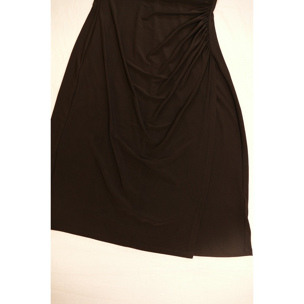 Lauren Ralph Lauren Black Sheath Ruffle Dress Size 8 elegant, effortless polish - Picture 16 of 16